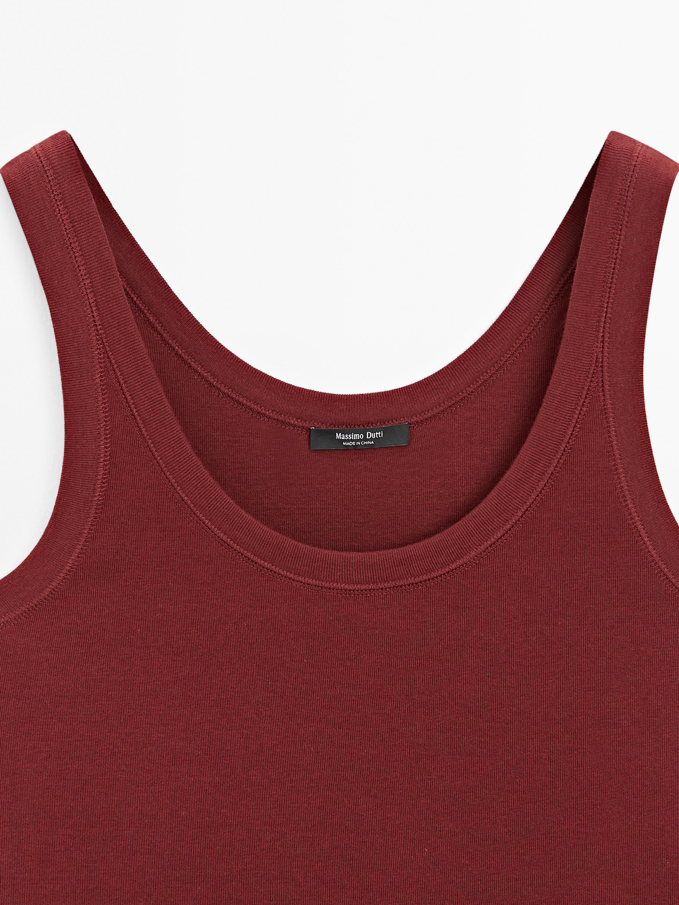 Top à bretelles 100 % coton